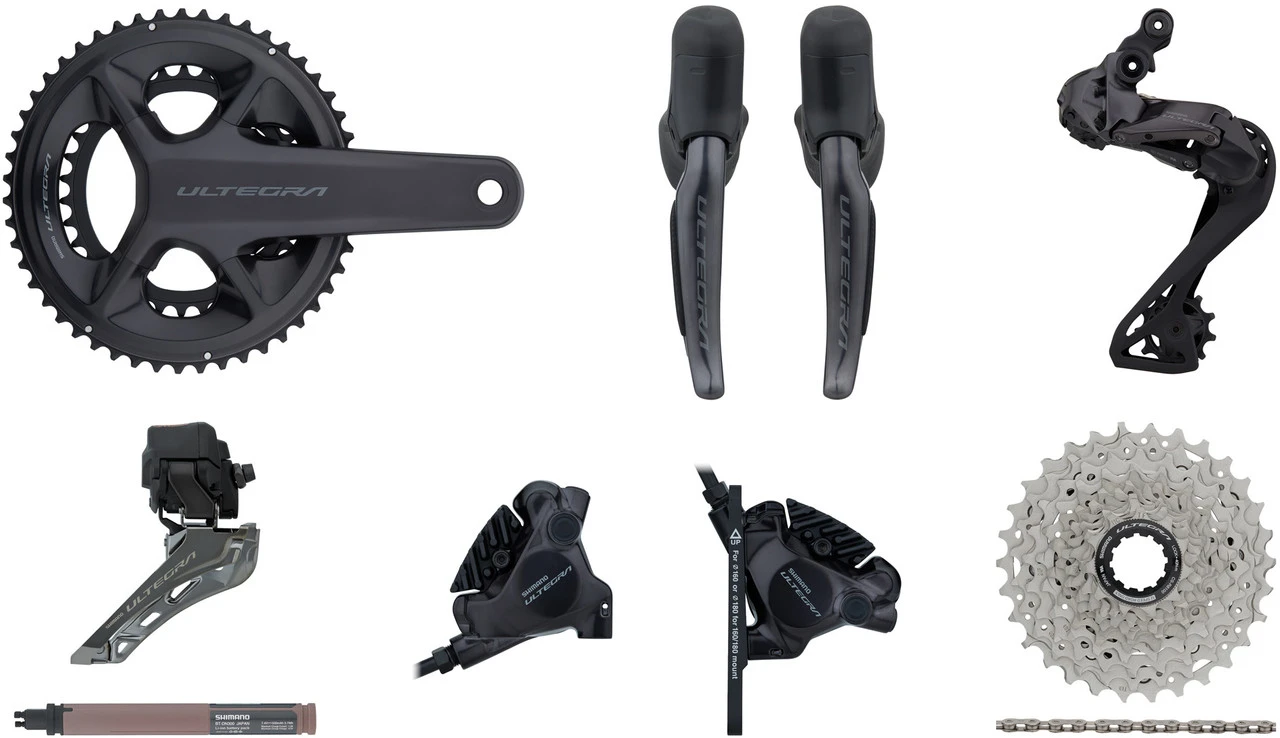 Shimano Ultegra Di2 R8150 Gruppe 2x12 34-50 Mit Scheibenbremse 1 Shimano Ultegra Di2 R8150 Gruppe 2x12 34-50 Mit Scheibenbremse